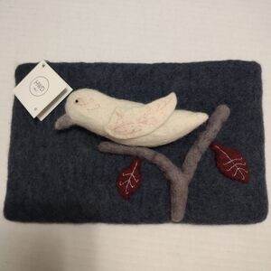 HWD Felt 100% Wool Zippered Bag